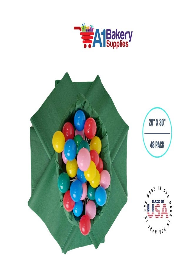 مستلزمات أيه1 باكيري ورق تغليف هدايا أخضر فاخر، مقاس 20 × 30-48 ورقة، من A1BakerySupplies - Image 5